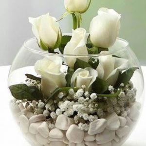 yenimahalle-çiçek-çiçekçi-çiçekçilik-segiliyefanusda beyaz gül-yenimahalle