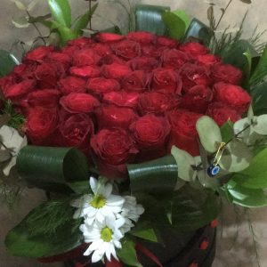 YENİMAHALLE Çiçekçi | YENİMAHALLE Çiçek-kız isteme gül-kutuda kırmızı gül 41 adet-kırmızı gül